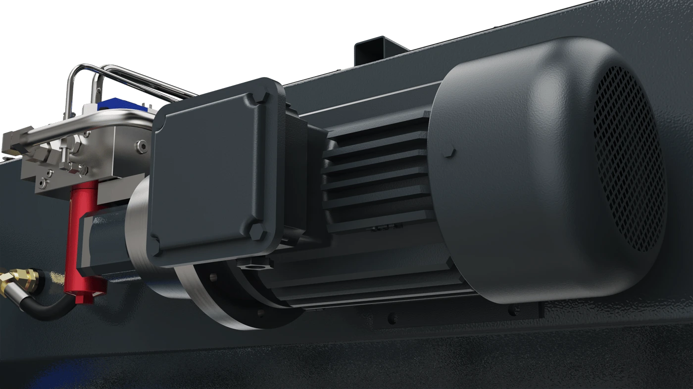 AC Motor hydraulic power configuration illustration