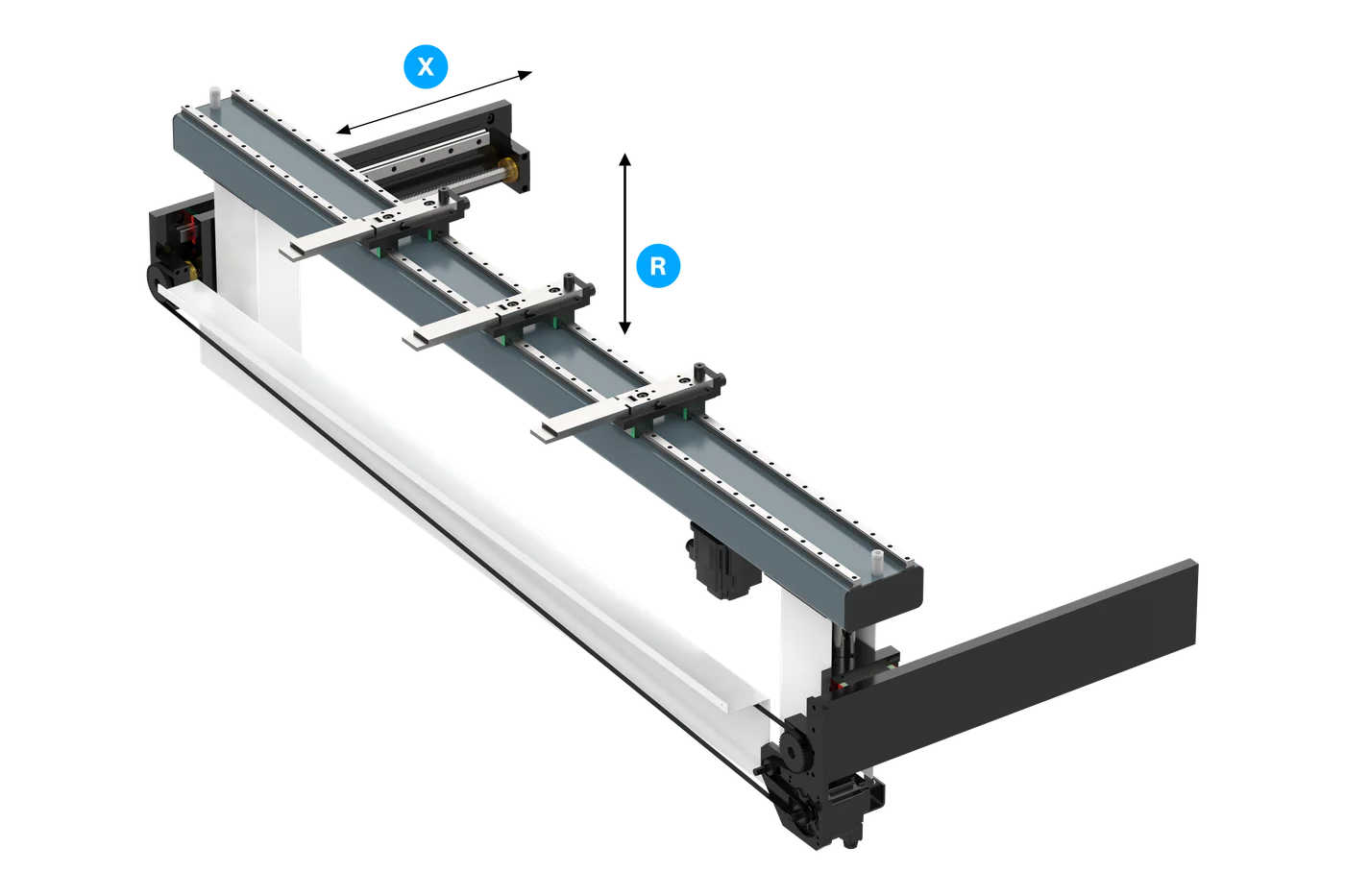 2-axis backgauge configuration illustration